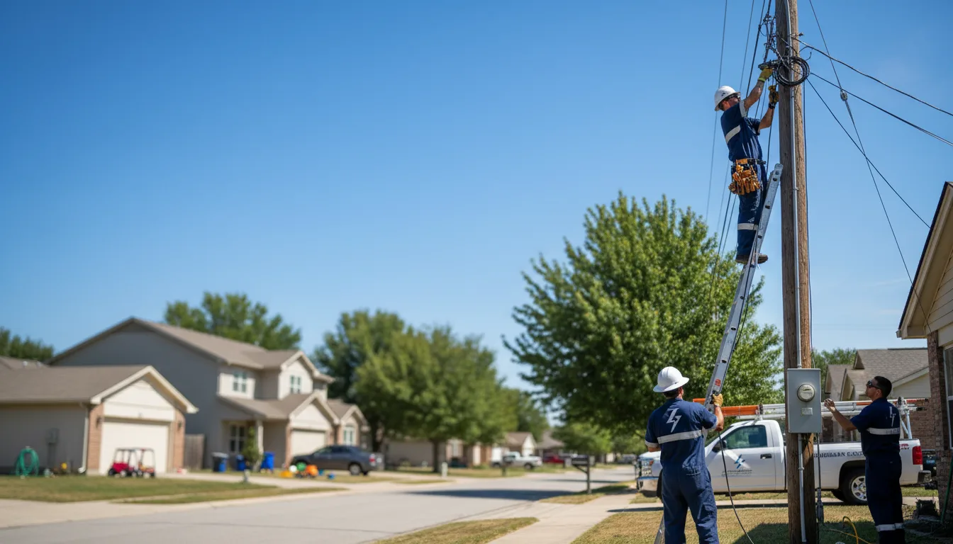 Residential electrician providing installation services in Orlando, OK